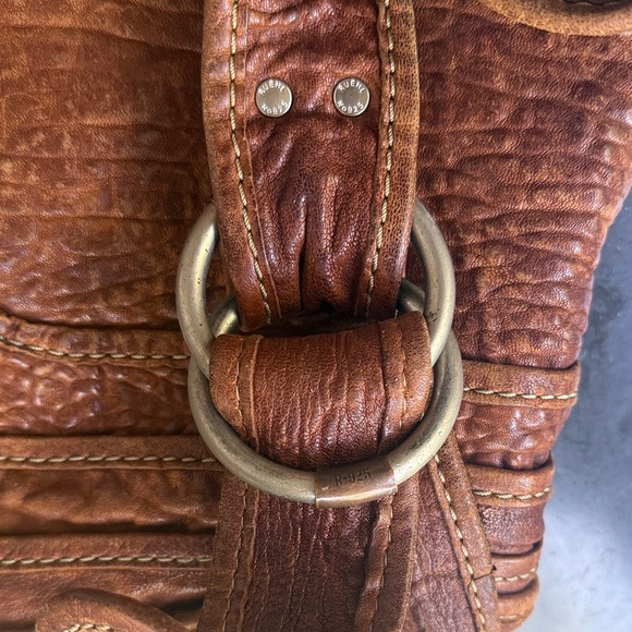 Vintage Y2K Ruehl No. 925 (A&F) Oversize Messenger Brown Leather Bag Academia - Picture 9 of 16